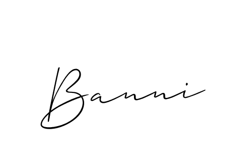 It looks lik you need a new signature style for name Banni. Design unique handwritten (Allison_Script) signature with our free signature maker in just a few clicks. Banni signature style 2 images and pictures png