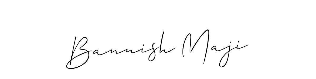 Bannish Maji stylish signature style. Best Handwritten Sign (Allison_Script) for my name. Handwritten Signature Collection Ideas for my name Bannish Maji. Bannish Maji signature style 2 images and pictures png