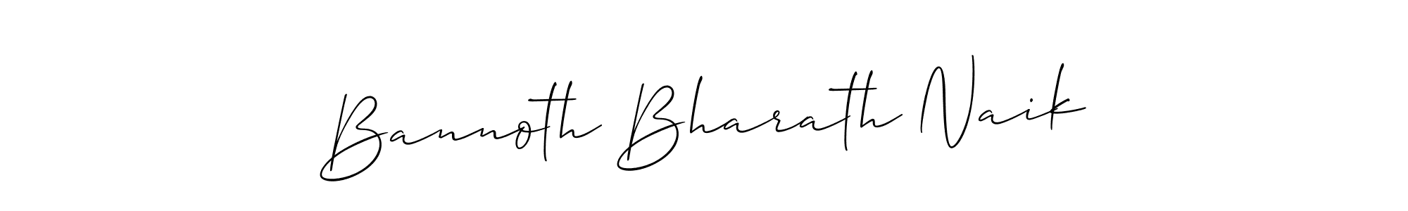 Design your own signature with our free online signature maker. With this signature software, you can create a handwritten (Allison_Script) signature for name Bannoth Bharath Naik. Bannoth Bharath Naik signature style 2 images and pictures png