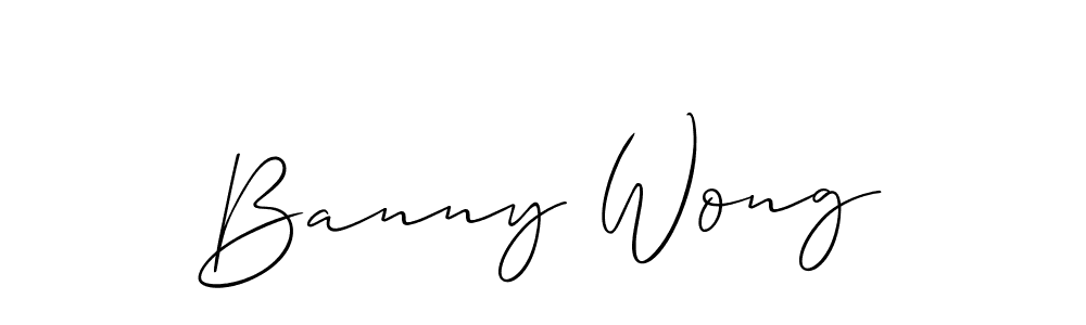 This is the best signature style for the Banny Wong name. Also you like these signature font (Allison_Script). Mix name signature. Banny Wong signature style 2 images and pictures png