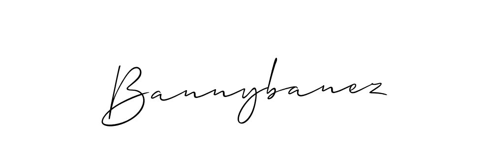 Make a beautiful signature design for name Bannybanez. With this signature (Allison_Script) style, you can create a handwritten signature for free. Bannybanez signature style 2 images and pictures png