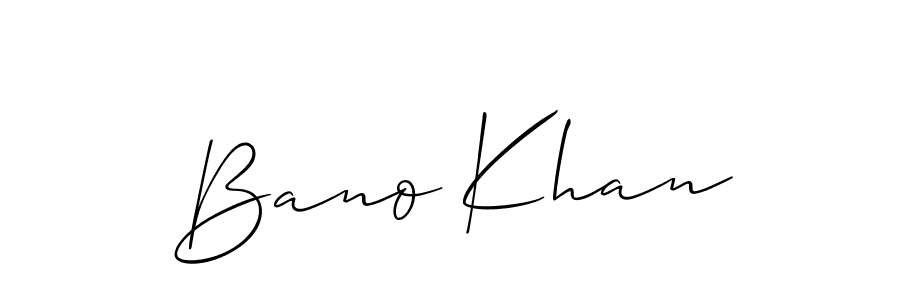 Make a beautiful signature design for name Bano Khan. Use this online signature maker to create a handwritten signature for free. Bano Khan signature style 2 images and pictures png