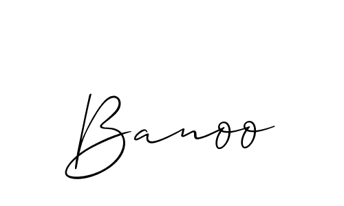 Best and Professional Signature Style for Banoo. Allison_Script Best Signature Style Collection. Banoo signature style 2 images and pictures png
