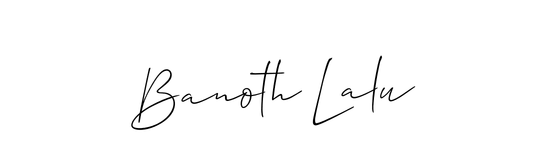 How to make Banoth Lalu signature? Allison_Script is a professional autograph style. Create handwritten signature for Banoth Lalu name. Banoth Lalu signature style 2 images and pictures png