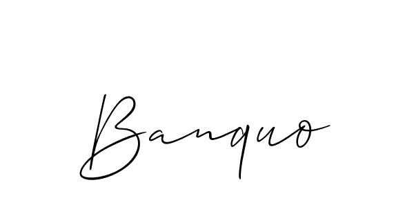 Also we have Banquo name is the best signature style. Create professional handwritten signature collection using Allison_Script autograph style. Banquo signature style 2 images and pictures png