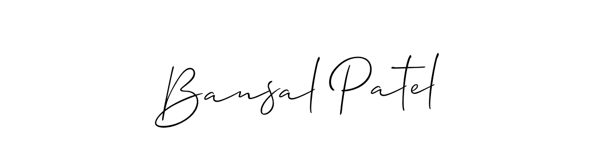 Make a short Bansal Patel signature style. Manage your documents anywhere anytime using Allison_Script. Create and add eSignatures, submit forms, share and send files easily. Bansal Patel signature style 2 images and pictures png