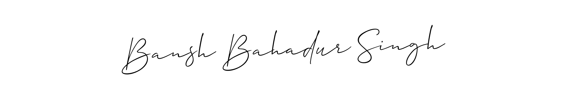 This is the best signature style for the Bansh Bahadur Singh name. Also you like these signature font (Allison_Script). Mix name signature. Bansh Bahadur Singh signature style 2 images and pictures png