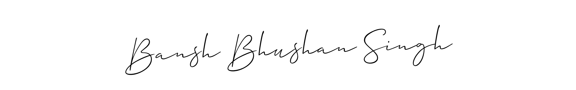 It looks lik you need a new signature style for name Bansh Bhushan Singh. Design unique handwritten (Allison_Script) signature with our free signature maker in just a few clicks. Bansh Bhushan Singh signature style 2 images and pictures png