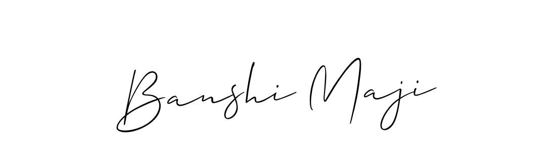 Use a signature maker to create a handwritten signature online. With this signature software, you can design (Allison_Script) your own signature for name Banshi Maji. Banshi Maji signature style 2 images and pictures png