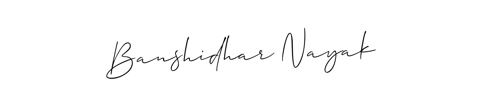 Make a short Banshidhar Nayak signature style. Manage your documents anywhere anytime using Allison_Script. Create and add eSignatures, submit forms, share and send files easily. Banshidhar Nayak signature style 2 images and pictures png