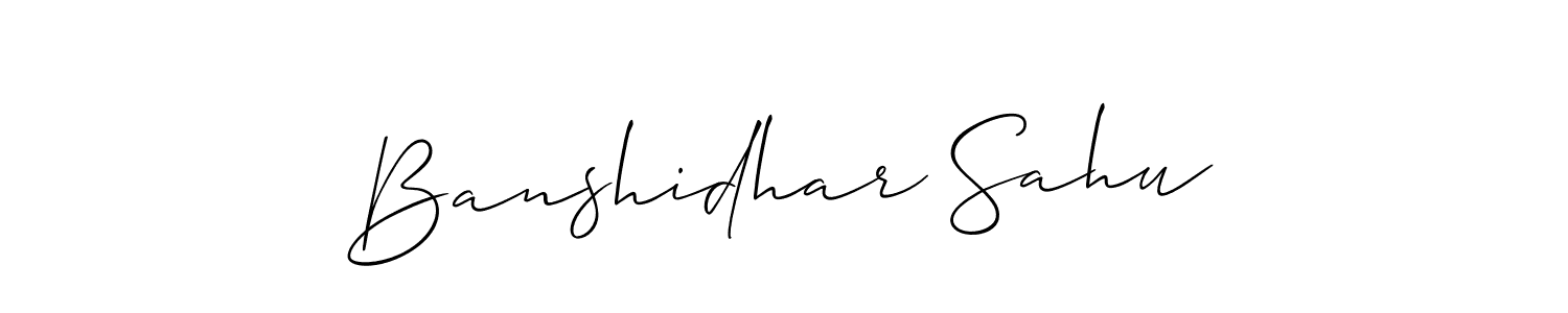 Also You can easily find your signature by using the search form. We will create Banshidhar Sahu name handwritten signature images for you free of cost using Allison_Script sign style. Banshidhar Sahu signature style 2 images and pictures png