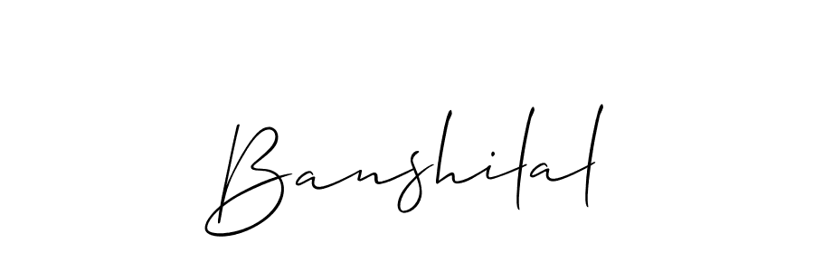 How to make Banshilal name signature. Use Allison_Script style for creating short signs online. This is the latest handwritten sign. Banshilal signature style 2 images and pictures png