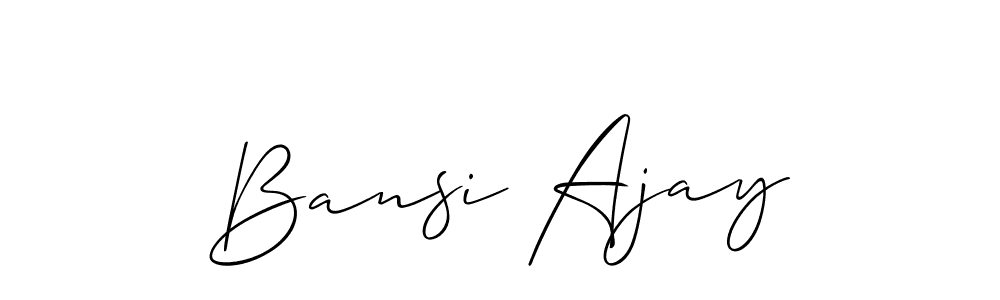 How to Draw Bansi Ajay signature style? Allison_Script is a latest design signature styles for name Bansi Ajay. Bansi Ajay signature style 2 images and pictures png