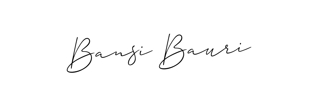 Once you've used our free online signature maker to create your best signature Allison_Script style, it's time to enjoy all of the benefits that Bansi Bauri name signing documents. Bansi Bauri signature style 2 images and pictures png