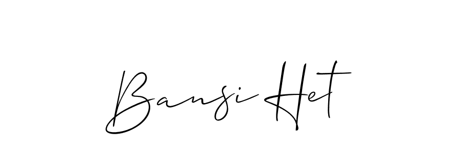 Best and Professional Signature Style for Bansi Het. Allison_Script Best Signature Style Collection. Bansi Het signature style 2 images and pictures png