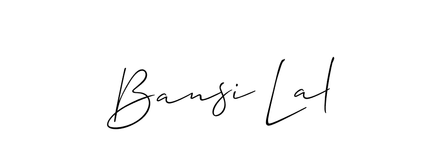 Make a beautiful signature design for name Bansi Lal. With this signature (Allison_Script) style, you can create a handwritten signature for free. Bansi Lal signature style 2 images and pictures png