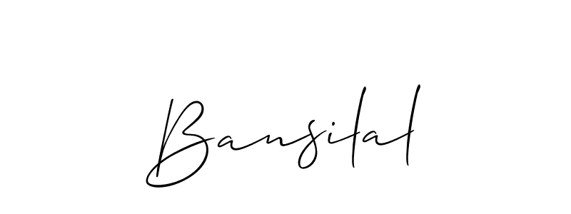 Once you've used our free online signature maker to create your best signature Allison_Script style, it's time to enjoy all of the benefits that Bansilal name signing documents. Bansilal signature style 2 images and pictures png