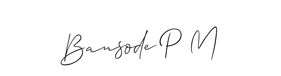 You can use this online signature creator to create a handwritten signature for the name Bansode P M. This is the best online autograph maker. Bansode P M signature style 2 images and pictures png