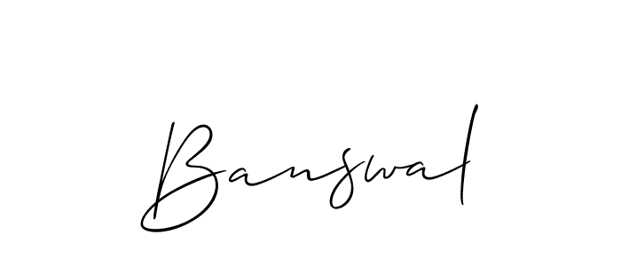 Banswal stylish signature style. Best Handwritten Sign (Allison_Script) for my name. Handwritten Signature Collection Ideas for my name Banswal. Banswal signature style 2 images and pictures png