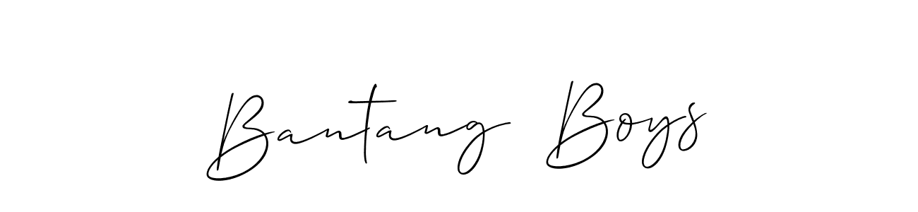 Design your own signature with our free online signature maker. With this signature software, you can create a handwritten (Allison_Script) signature for name Bantang  Boys. Bantang  Boys signature style 2 images and pictures png