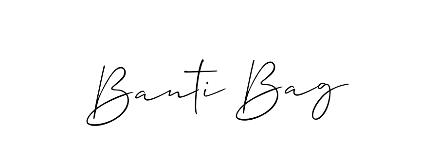 if you are searching for the best signature style for your name Banti Bag. so please give up your signature search. here we have designed multiple signature styles  using Allison_Script. Banti Bag signature style 2 images and pictures png