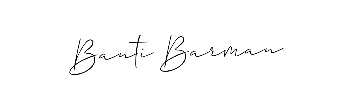 How to make Banti Barman name signature. Use Allison_Script style for creating short signs online. This is the latest handwritten sign. Banti Barman signature style 2 images and pictures png