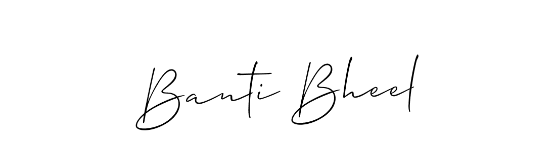 if you are searching for the best signature style for your name Banti Bheel. so please give up your signature search. here we have designed multiple signature styles  using Allison_Script. Banti Bheel signature style 2 images and pictures png