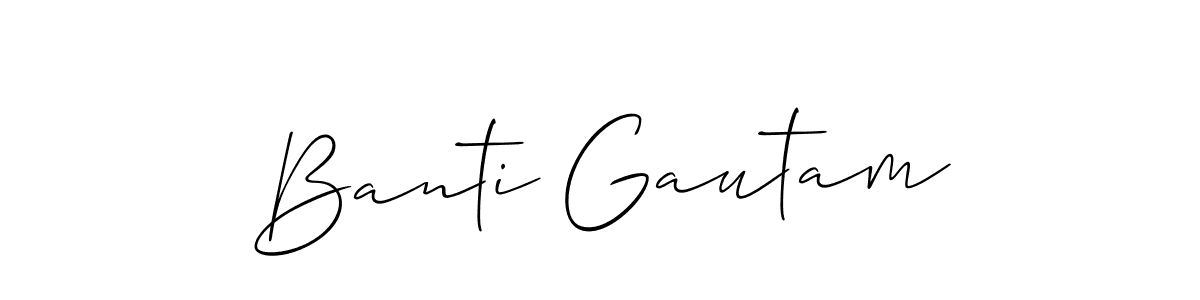 Check out images of Autograph of Banti Gautam name. Actor Banti Gautam Signature Style. Allison_Script is a professional sign style online. Banti Gautam signature style 2 images and pictures png