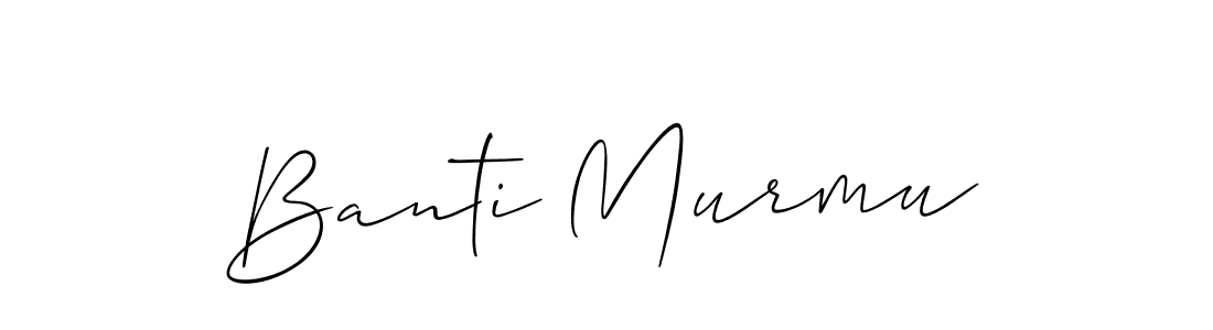 Make a beautiful signature design for name Banti Murmu. With this signature (Allison_Script) style, you can create a handwritten signature for free. Banti Murmu signature style 2 images and pictures png