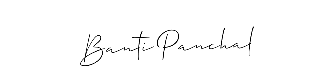 Also You can easily find your signature by using the search form. We will create Banti Panchal name handwritten signature images for you free of cost using Allison_Script sign style. Banti Panchal signature style 2 images and pictures png