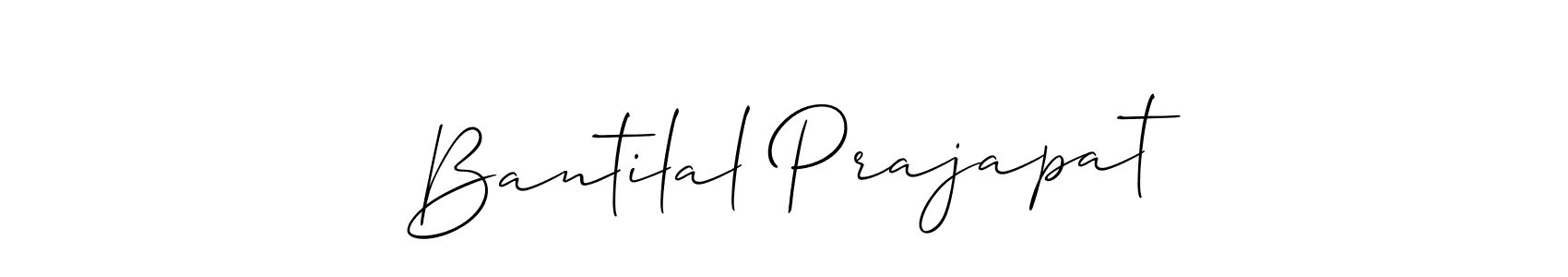 Create a beautiful signature design for name Bantilal Prajapat. With this signature (Allison_Script) fonts, you can make a handwritten signature for free. Bantilal Prajapat signature style 2 images and pictures png