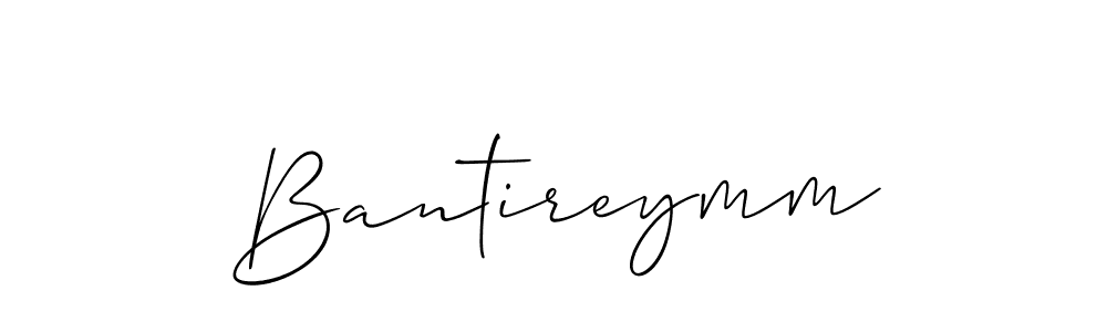 Use a signature maker to create a handwritten signature online. With this signature software, you can design (Allison_Script) your own signature for name Bantireymm. Bantireymm signature style 2 images and pictures png