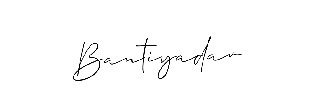 How to Draw Bantiyadav signature style? Allison_Script is a latest design signature styles for name Bantiyadav. Bantiyadav signature style 2 images and pictures png