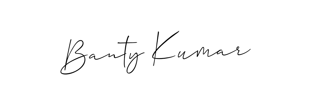 How to Draw Banty Kumar signature style? Allison_Script is a latest design signature styles for name Banty Kumar. Banty Kumar signature style 2 images and pictures png