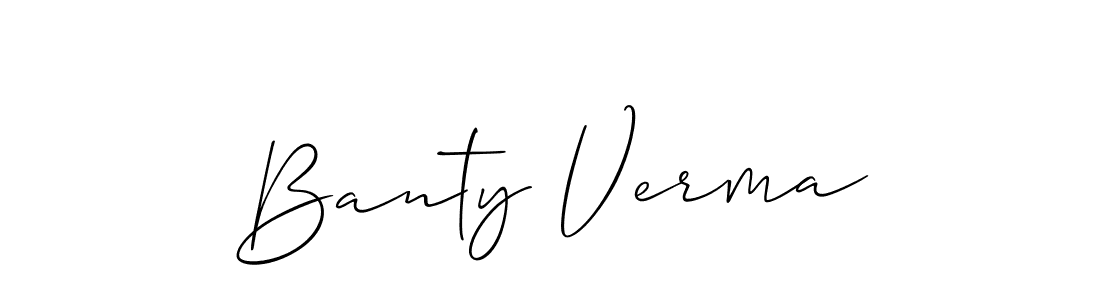 Similarly Allison_Script is the best handwritten signature design. Signature creator online .You can use it as an online autograph creator for name Banty Verma. Banty Verma signature style 2 images and pictures png