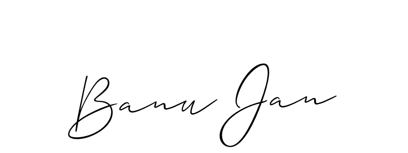 You can use this online signature creator to create a handwritten signature for the name Banu Jan. This is the best online autograph maker. Banu Jan signature style 2 images and pictures png