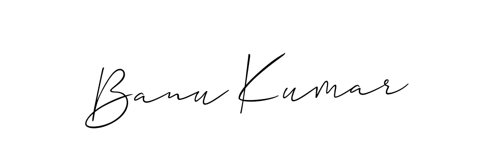 Best and Professional Signature Style for Banu Kumar. Allison_Script Best Signature Style Collection. Banu Kumar signature style 2 images and pictures png