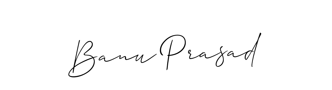 Use a signature maker to create a handwritten signature online. With this signature software, you can design (Allison_Script) your own signature for name Banu Prasad. Banu Prasad signature style 2 images and pictures png