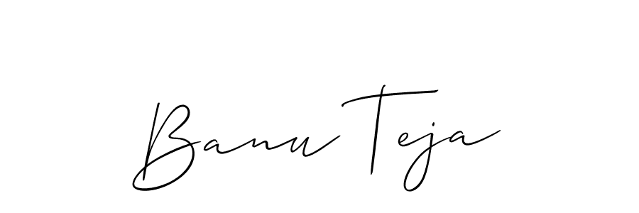 Banu Teja stylish signature style. Best Handwritten Sign (Allison_Script) for my name. Handwritten Signature Collection Ideas for my name Banu Teja. Banu Teja signature style 2 images and pictures png