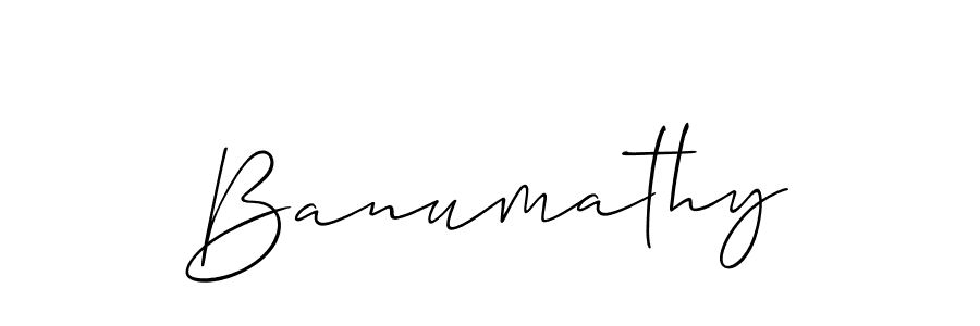 How to make Banumathy name signature. Use Allison_Script style for creating short signs online. This is the latest handwritten sign. Banumathy signature style 2 images and pictures png