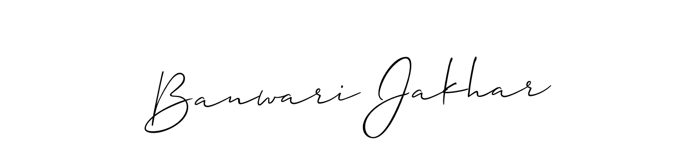 Make a beautiful signature design for name Banwari Jakhar. Use this online signature maker to create a handwritten signature for free. Banwari Jakhar signature style 2 images and pictures png