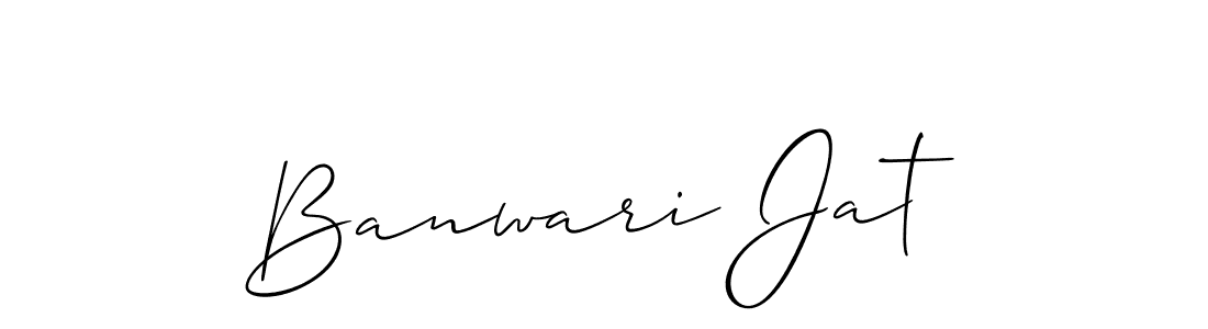 Create a beautiful signature design for name Banwari Jat. With this signature (Allison_Script) fonts, you can make a handwritten signature for free. Banwari Jat signature style 2 images and pictures png