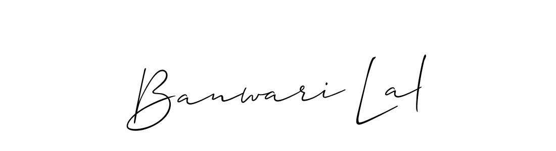 Design your own signature with our free online signature maker. With this signature software, you can create a handwritten (Allison_Script) signature for name Banwari Lal. Banwari Lal signature style 2 images and pictures png