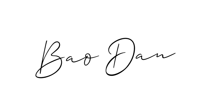 Similarly Allison_Script is the best handwritten signature design. Signature creator online .You can use it as an online autograph creator for name Bao Dan. Bao Dan signature style 2 images and pictures png