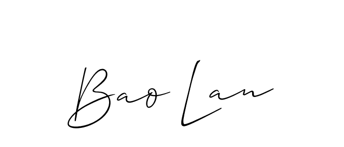 Make a beautiful signature design for name Bao Lan. With this signature (Allison_Script) style, you can create a handwritten signature for free. Bao Lan signature style 2 images and pictures png
