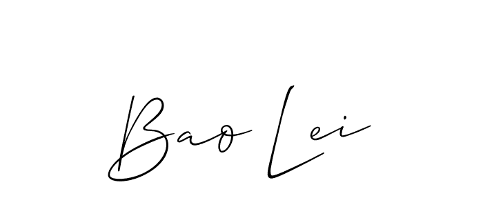 Also we have Bao Lei name is the best signature style. Create professional handwritten signature collection using Allison_Script autograph style. Bao Lei signature style 2 images and pictures png