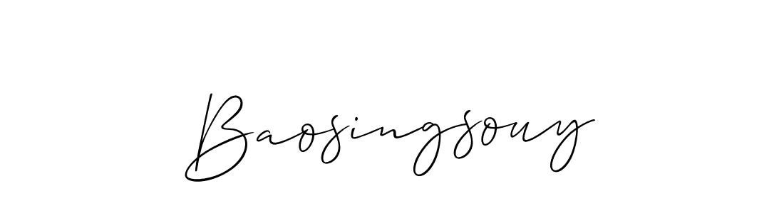 Baosingsouy stylish signature style. Best Handwritten Sign (Allison_Script) for my name. Handwritten Signature Collection Ideas for my name Baosingsouy. Baosingsouy signature style 2 images and pictures png