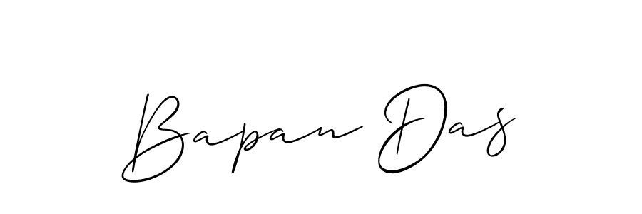 Create a beautiful signature design for name Bapan Das. With this signature (Allison_Script) fonts, you can make a handwritten signature for free. Bapan Das signature style 2 images and pictures png