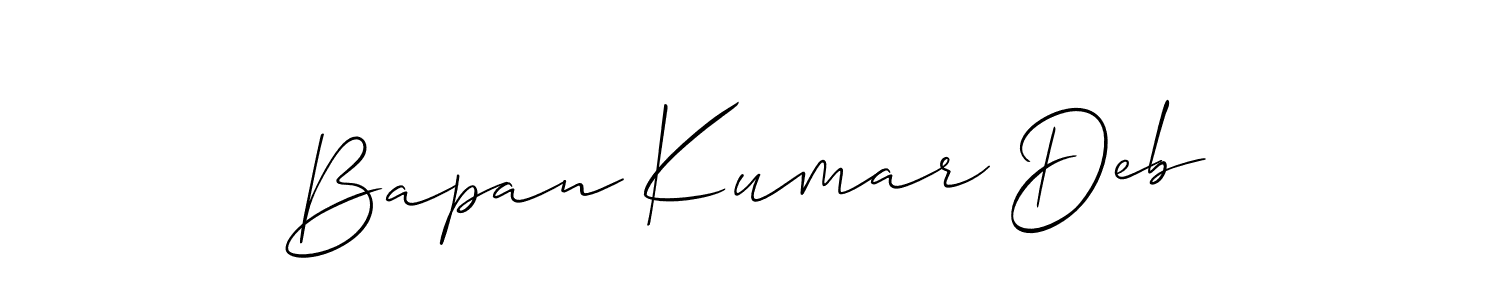 It looks lik you need a new signature style for name Bapan Kumar Deb. Design unique handwritten (Allison_Script) signature with our free signature maker in just a few clicks. Bapan Kumar Deb signature style 2 images and pictures png