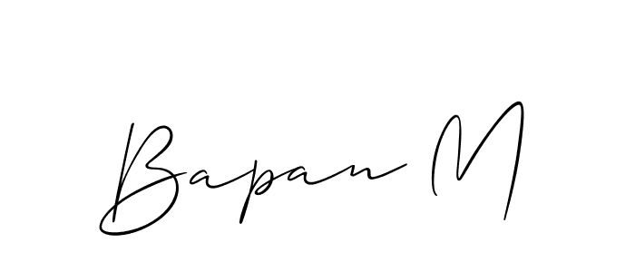 Best and Professional Signature Style for Bapan M. Allison_Script Best Signature Style Collection. Bapan M signature style 2 images and pictures png